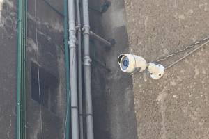 تركيب كاميرات مراقبة في عمارة سكنية بمدينة نصر